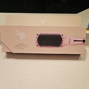 Lange Le Vite Hairbrush Straightener - Blush Pink